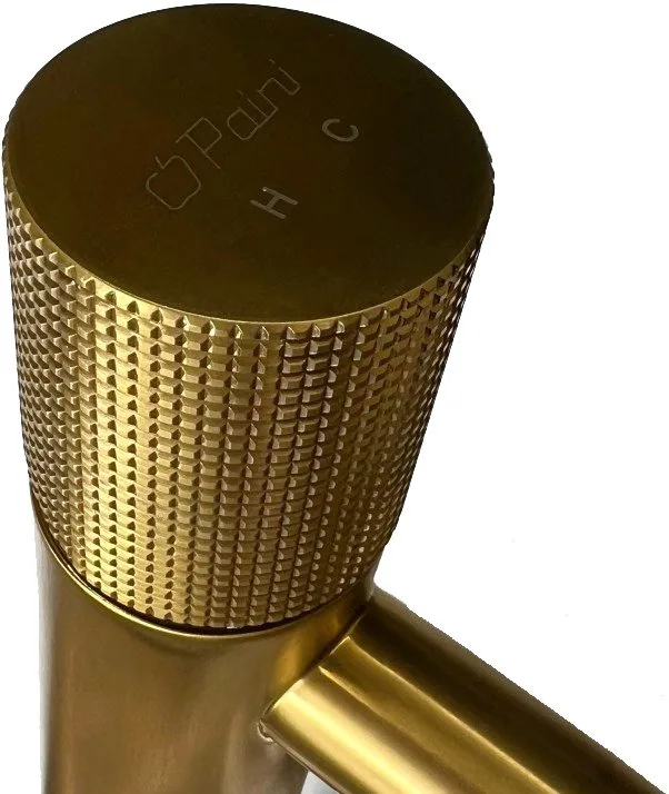 Смеситель для раковины Paini Cox Grip 7GPJ205O брашированное золото Sancos — официальный сайт