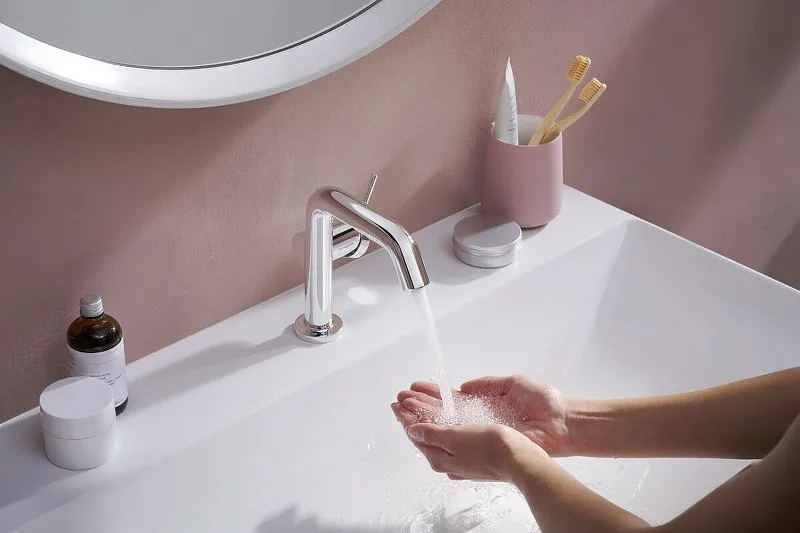 Смеситель для раковины Hansgrohe Tecturis S 73320000 хром Sancos — официальный сайт
