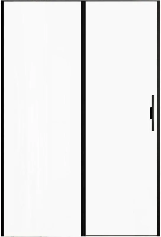 Душевая дверь в нишу Allen Brau Priority 3.31036.BBA 140 см, профиль черный браш, стекло прозрачное  Sancos — официальный сайт