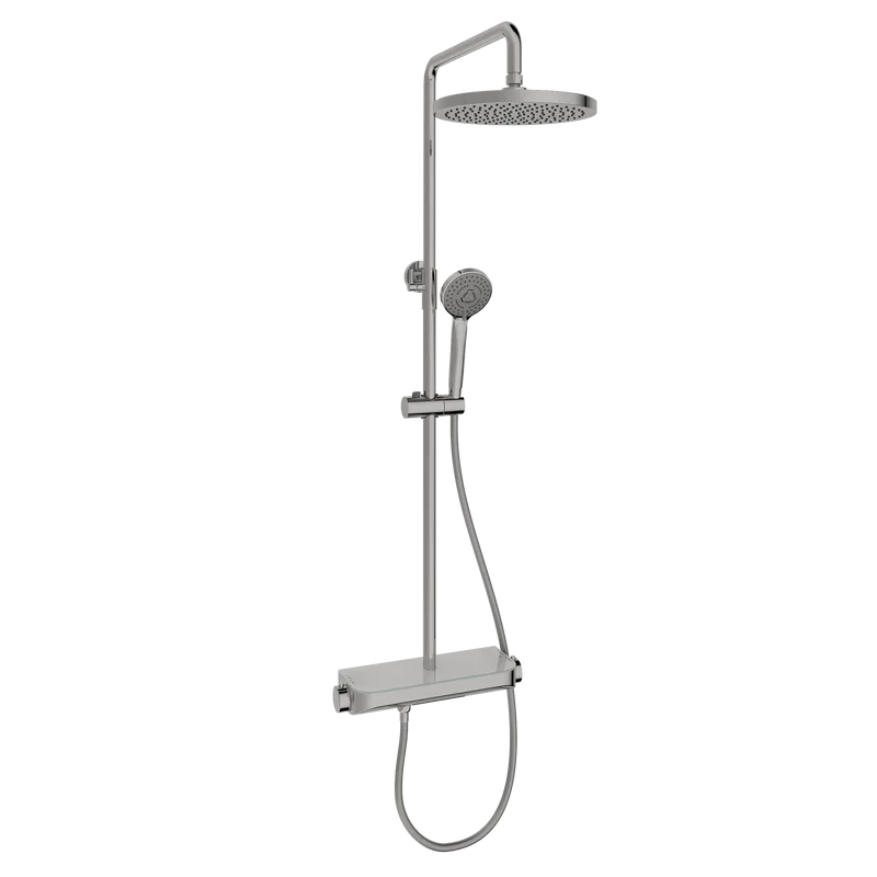 Душевая стойка Sancos Teo SC11002CH с термостатом, хром Sancos — официальный сайт