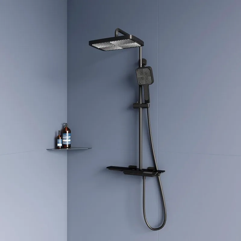 Душевая стойка RGW Shower Panels SP-34-B, черная Sancos — официальный сайт