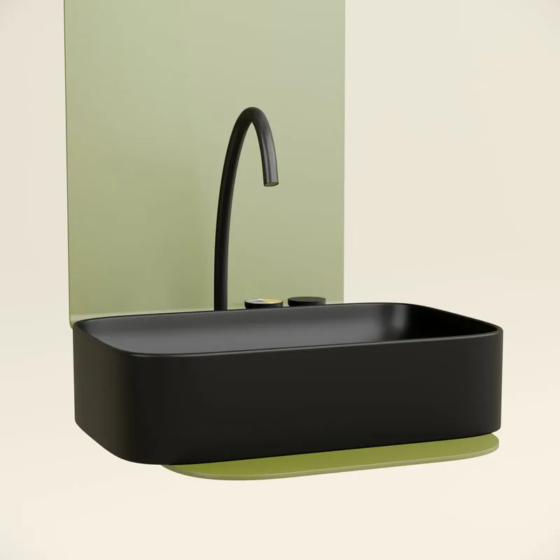 Накладная раковина Ceramicanova Element CN6053MB черная матовая Sancos — официальный сайт