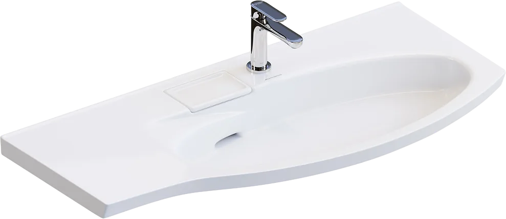 Мебельная раковина KERAMA MARAZZI Riva 100 R, глянцевая белая Sancos — официальный сайт
