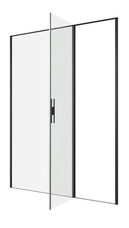 Душевая дверь в нишу Allen Brau Priority 3.31039.BBA 160 см, профиль черный браш, стекло прозрачное  Sancos — официальный сайт