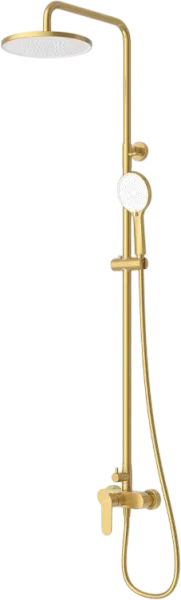 Душевая стойка Cezares Stylus STYLUS-CD-BORO, со смесителем, брашированное золото