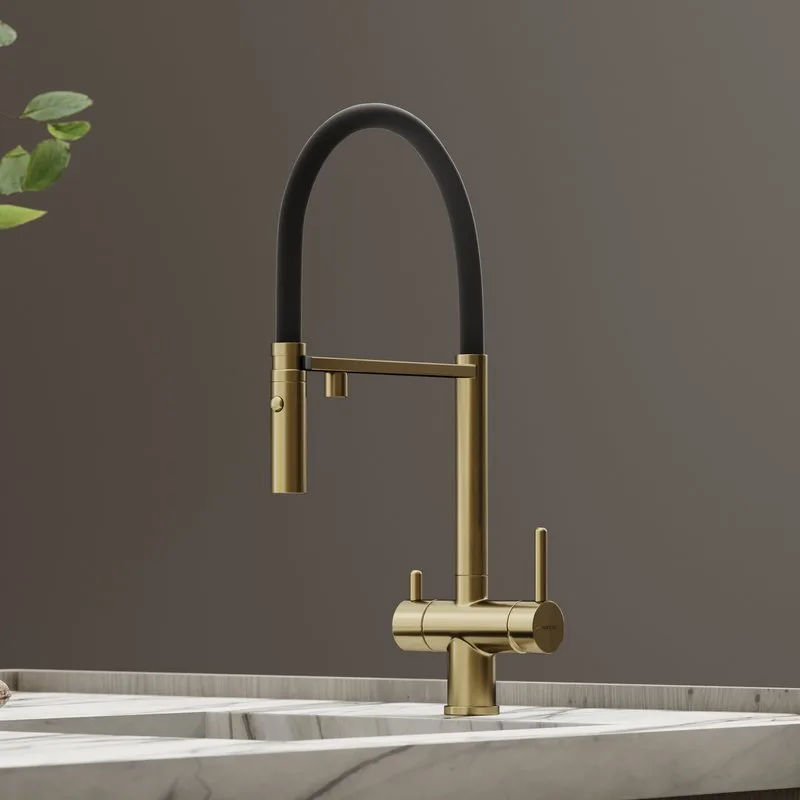 Смеситель для кухни Sancos Imola SC4010BGbh под фильтр, брашированное золото Sancos — официальный сайт