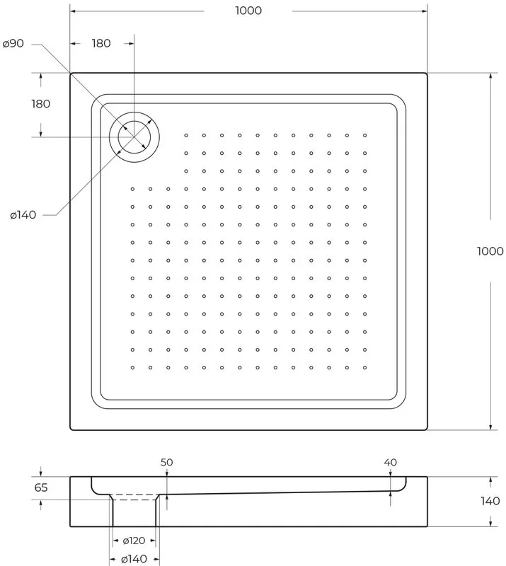 Поддон для душа BelBagno TRAY-BB-A-100-15-W Sancos — официальный сайт