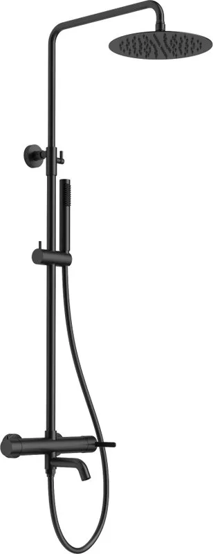 Душевая стойка AltroBagno Unione 030209 NeOp, матовая черная Sancos — официальный сайт