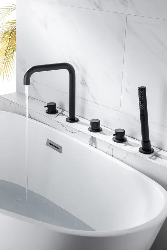 Смеситель на борт ванны Allen Brau Priority 5.31007-31, чёрный матовый Sancos — официальный сайт
