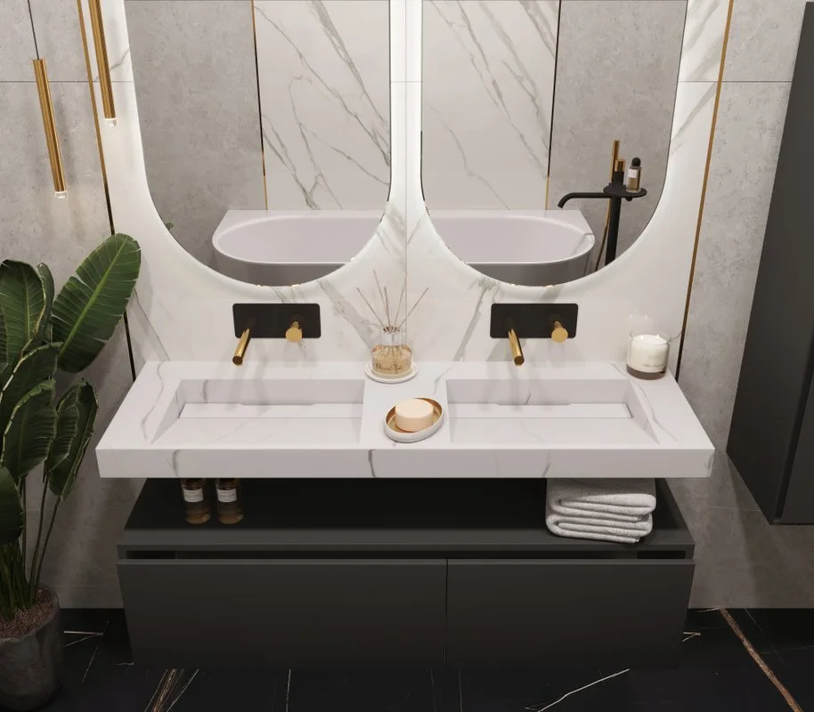 Раковина Armadi Art Flat Calacatta 140 Sancos — официальный сайт