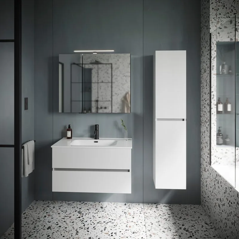 Тумба с раковиной Sancos Urban 90 см белый глянец Sancos — официальный сайт