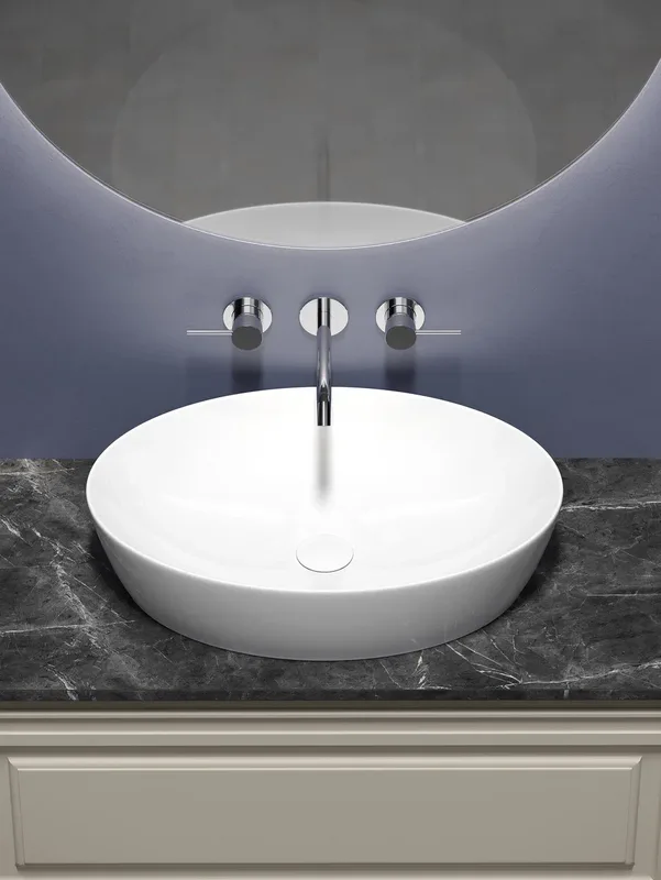 Тумба с раковиной Sancos Very 100 см, beige soft, столешница черный мрамор, раковина CN5018 Sancos — официальный сайт