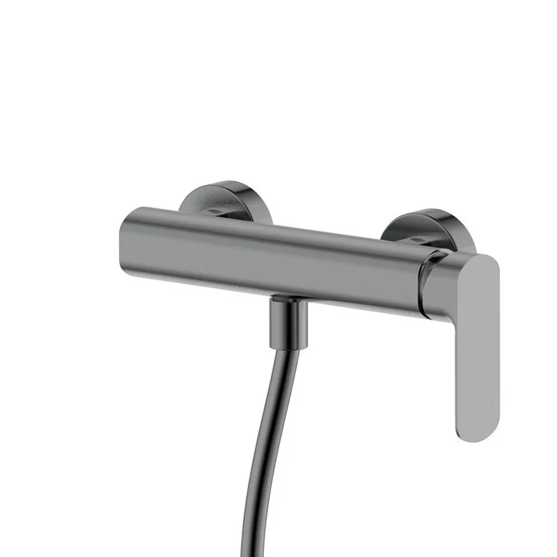 Смеситель для душа с душевым гарнитуром, метал Gun metal, AQUAme Monza AQM6313GM Sancos — официальный сайт