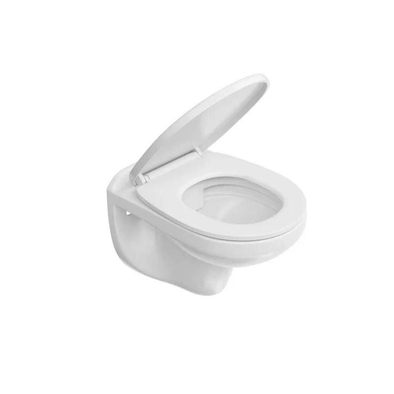 Унитаз подвесной KERAMA MARAZZI Pro KPRO.wc.02 безободковый, крышка-сиденье микролифт Sancos — официальный сайт