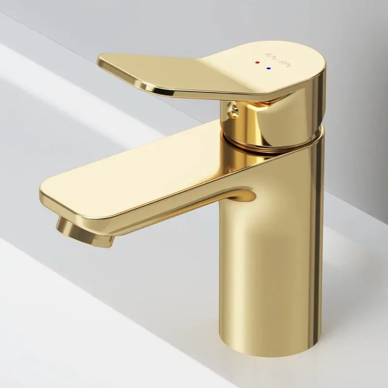Смеситель для раковины AM.PM X-Joy F85A02199 золото Sancos — официальный сайт