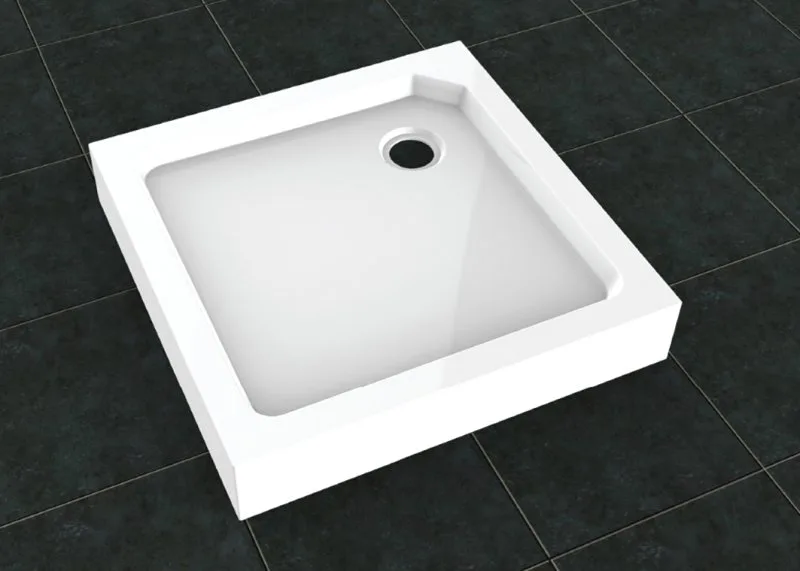 Поддон для душа Cezares Tray SMC TRAY-SMC-A-90-550-150-W 90x90, с сифоном Sancos — официальный сайт