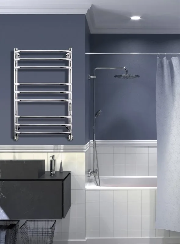 Полотенцесушитель электрический Indigo Brace LCBLE80-50Rt серебристый Sancos — официальный сайт