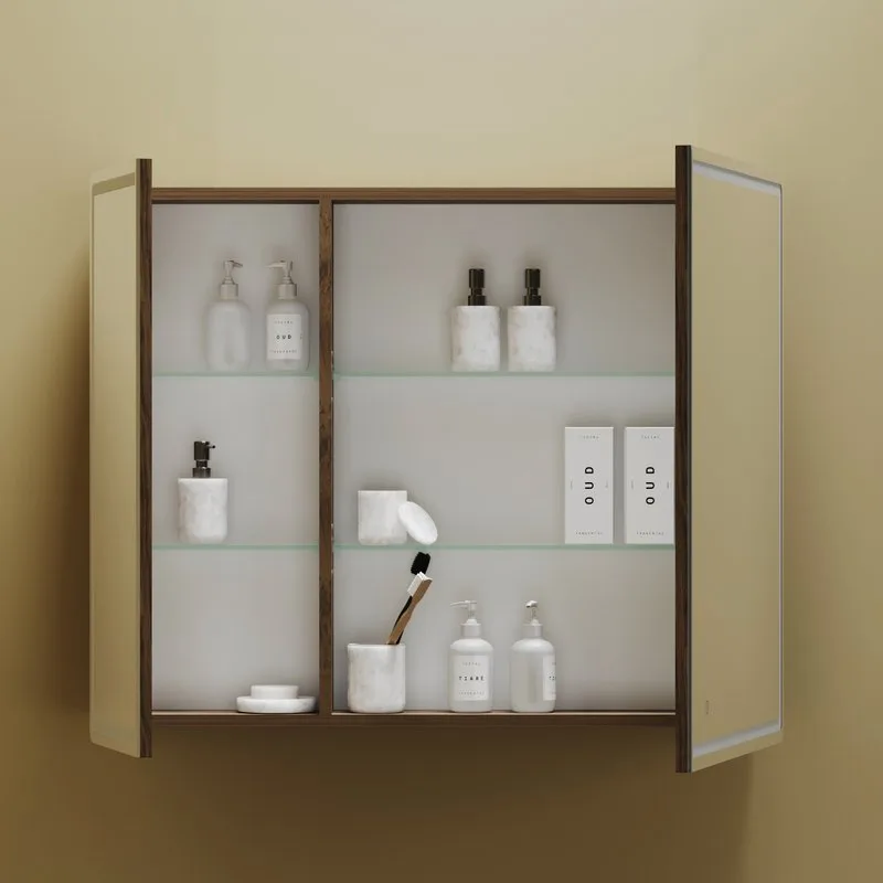 Зеркало-шкаф Sancos Mirror 90 с подсветкой, дуб чарльстон Sancos — официальный сайт