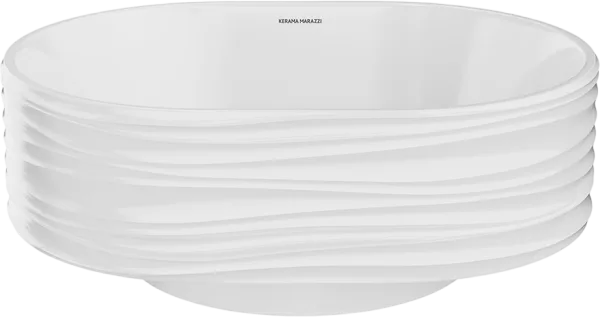 Накладная раковина KERAMA MARAZZI Sabbia 50 белая глянцевая Sancos — Оригинал