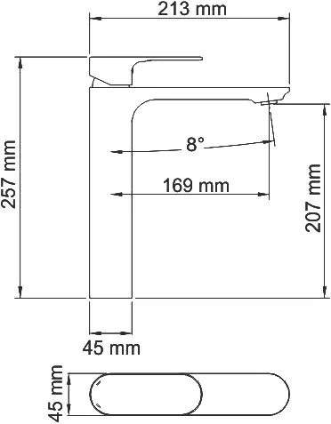 Смеситель для раковины Wasserkraft Elbe 7403H Sancos — официальный сайт