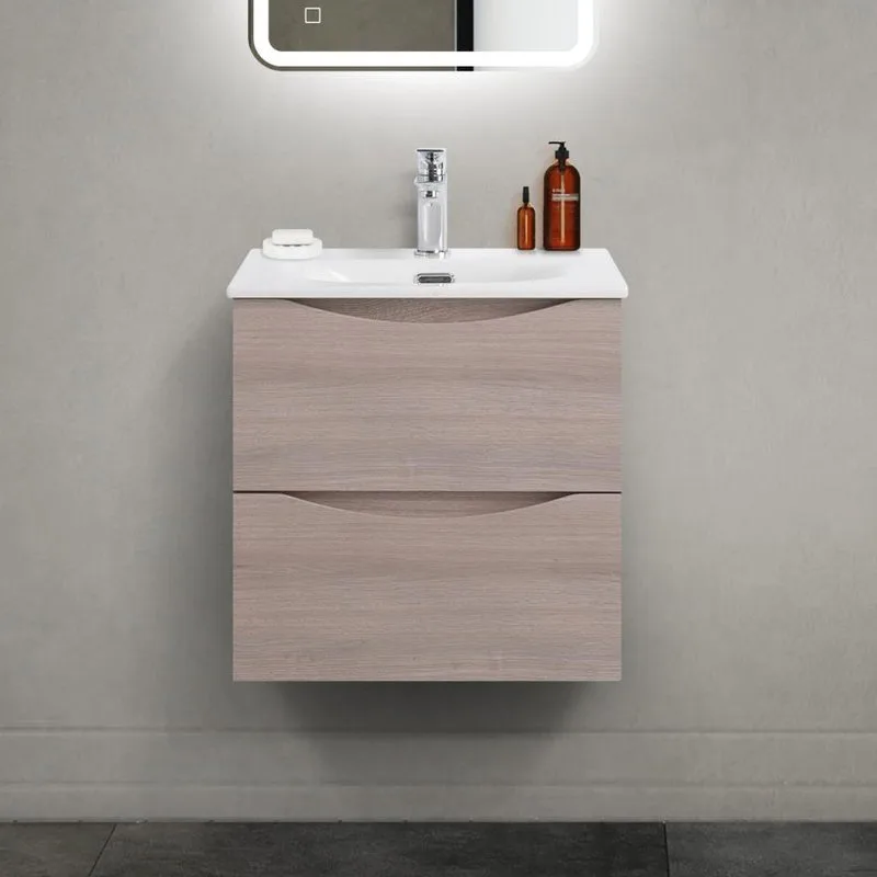 Тумба под раковину без столешницы BelBagno Marino-cer-mini 50 подвесная, rovere grigio Sancos — официальный сайт