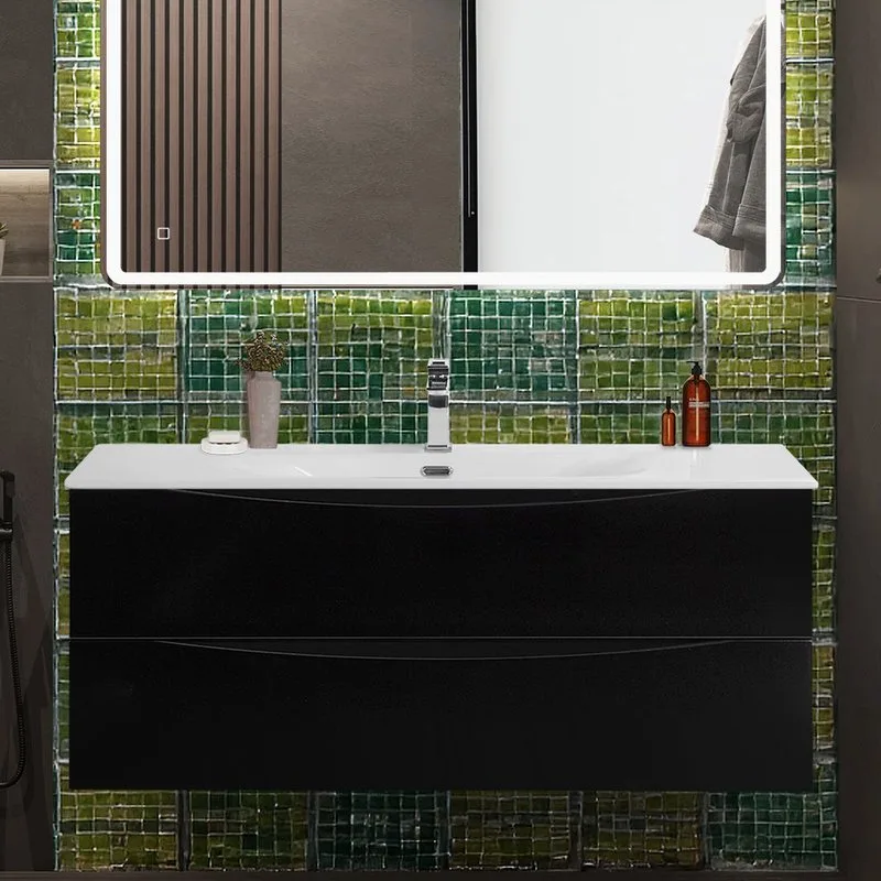 Тумба под раковину без столешницы BelBagno Marino-cer-n 120 подвесная, nero lucido Sancos — официальный сайт