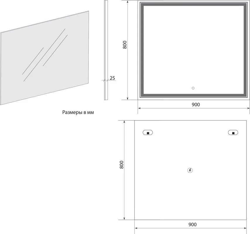 Зеркало Art&Max Zoe 90х80 90х80 Sancos — официальный сайт