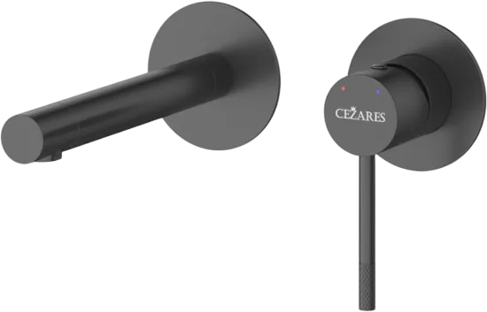 Смеситель для раковины Cezares Relax RELAX-BLI2-2-NOP-W0 С ВНУТРЕННЕЙ ЧАСТЬЮ, матовый черный Sancos — официальный сайт