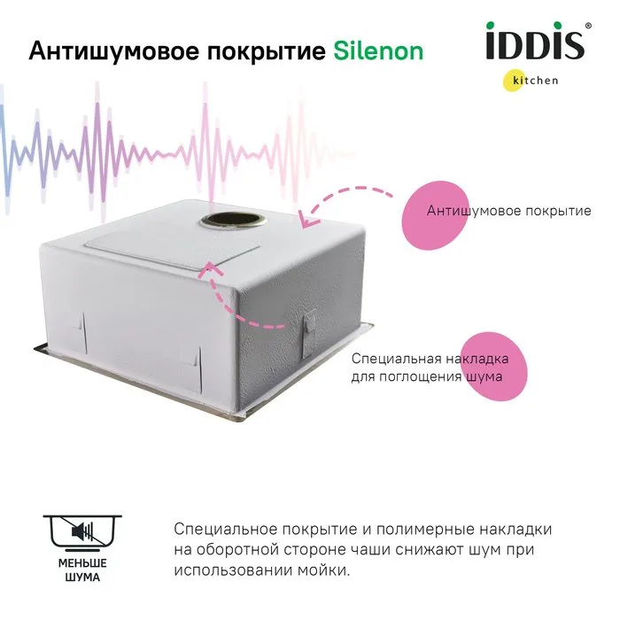 Мойка кухонная IDDIS Edifice EDI44B0i77 Sancos — официальный сайт