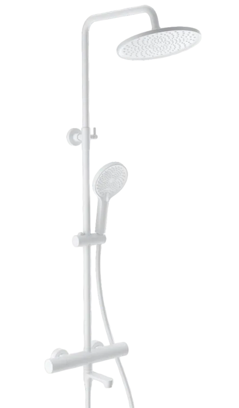 Душевая стойка Wonzon & Woghand WW-B3069-MW, матовая белая Sancos — официальный сайт