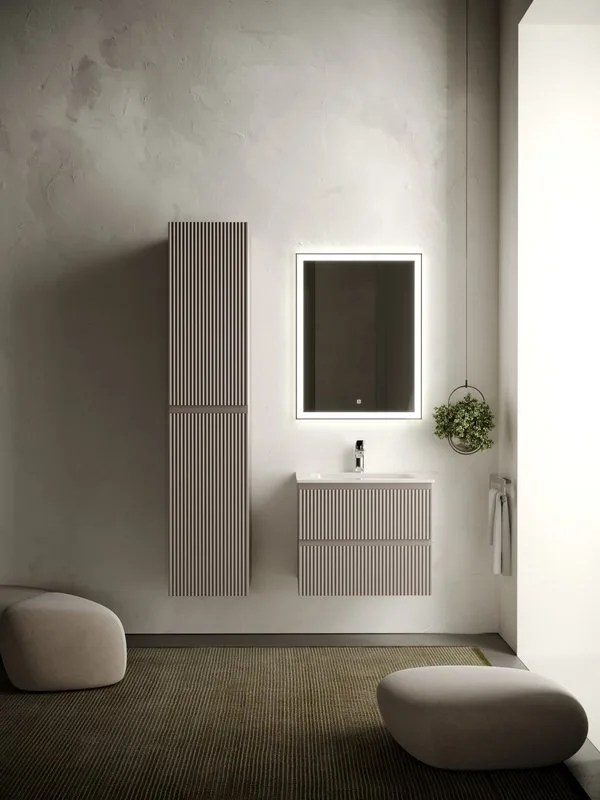 Тумба под раковину Sancos Snob R 60 подвесная Doha soft (пыльная роза), SNR60SM Sancos — официальный сайт