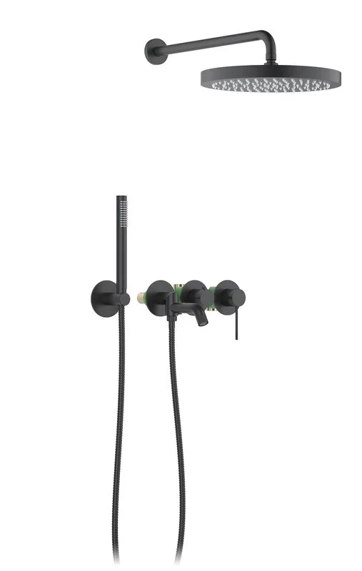 Душевой комплект Timo Saona SX-2348/03SM, С ВНУТРЕННЕЙ ЧАСТЬЮ, черный Sancos — официальный сайт