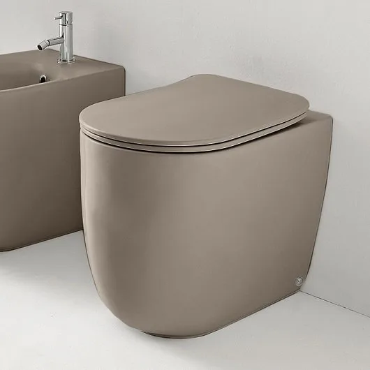 Крышка-сиденье Kerasan Nolita 539181 nocciola mat, с микролифтом Sancos — официальный сайт