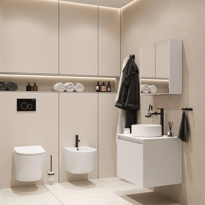 Смеситель для биде AQUAme Siena AQM6216MB черный матовый Sancos — официальный сайт