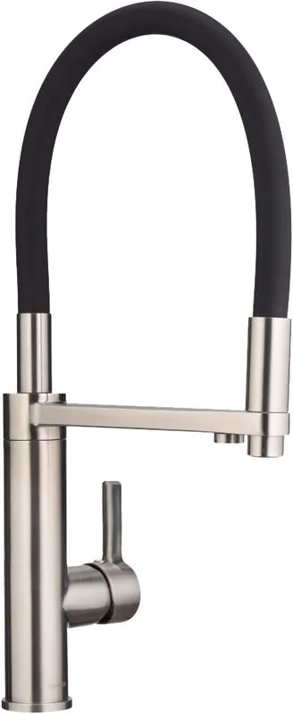 Смеситель для кухни Swedbe Selene Plus 8640 черный, нержавеющая сталь Sancos — официальный сайт
