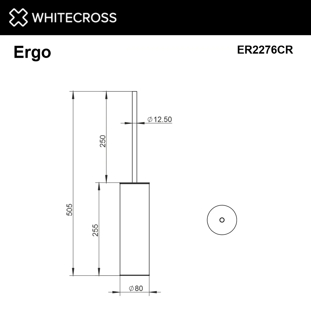 Ершик WHITECROSS Ergo ER2276CR напольный, хром Sancos — официальный сайт