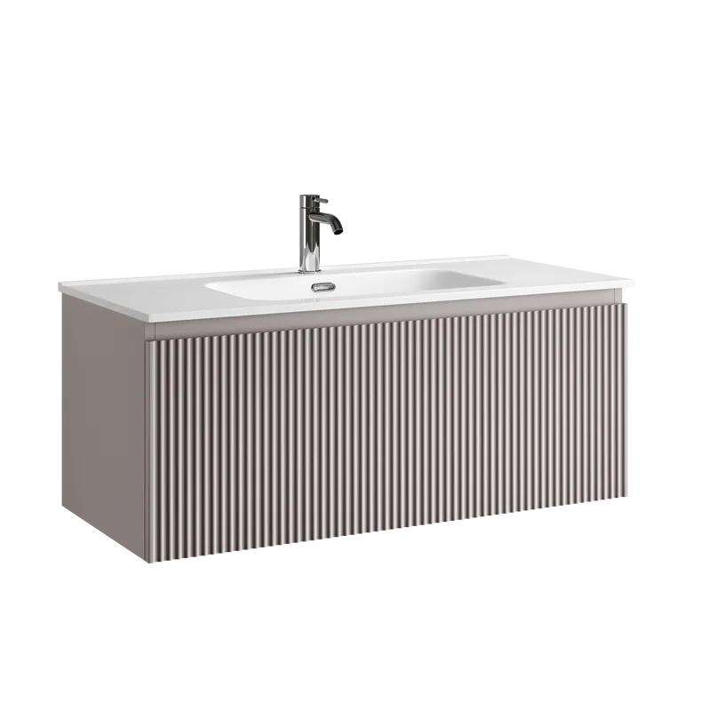 Тумба под раковину Sancos Snob R 1.0 100 подвесная Doha soft (пыльная роза), SNR1.0100SM Sancos — официальный сайт