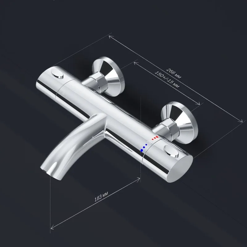 Термостатический смеситель AM.PM Sense 5 F7550064, для ванны и душа Sancos — официальный сайт