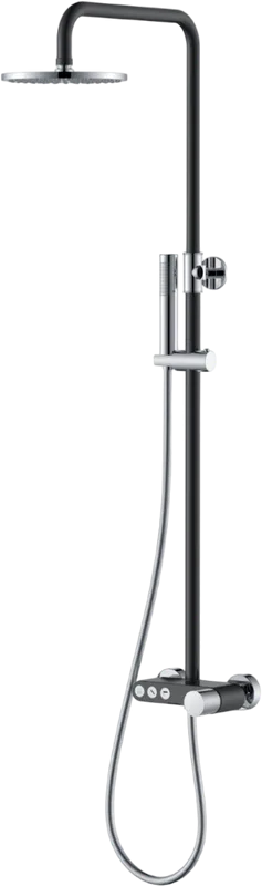 Душевая стойка Boheme Stick 128-BCR.2, black touch chrome Sancos — официальный сайт