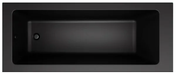 Акриловая ванна AM.PM Gem S W93A-170-070B-A без опоры 170x70 см, встраиваемая, черная