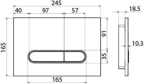 Кнопка смыва IDDIS Unifix UNI31CHi77 хром Sancos — официальный сайт