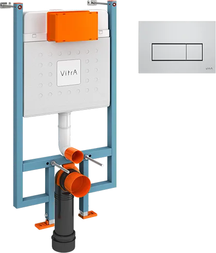 Система инсталляции для унитазов VitrA V-Fix Core 738-5800-01, с кнопкой смыва Root S 740-2380 хром Sancos — официальный сайт