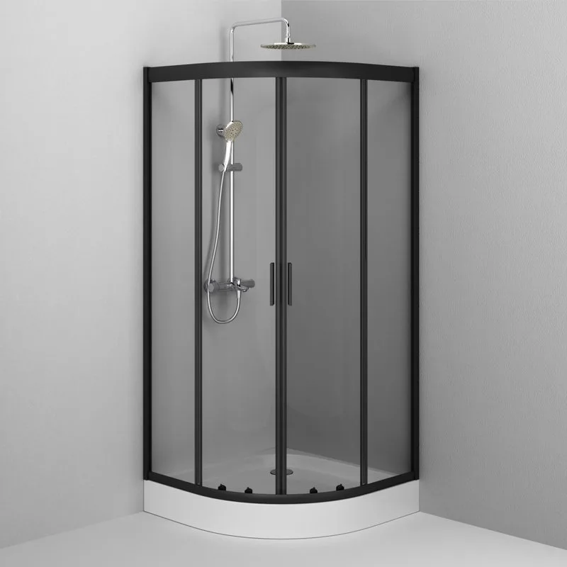 Душевой уголок AM.PM Gem W90G-401-090BT 90x90, профиль черный Sancos — официальный сайт