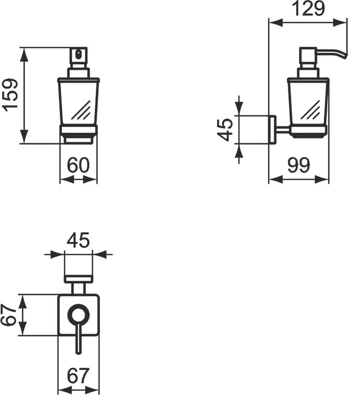 Дозатор Ideal Standard Iom Square E2252AA Sancos — официальный сайт