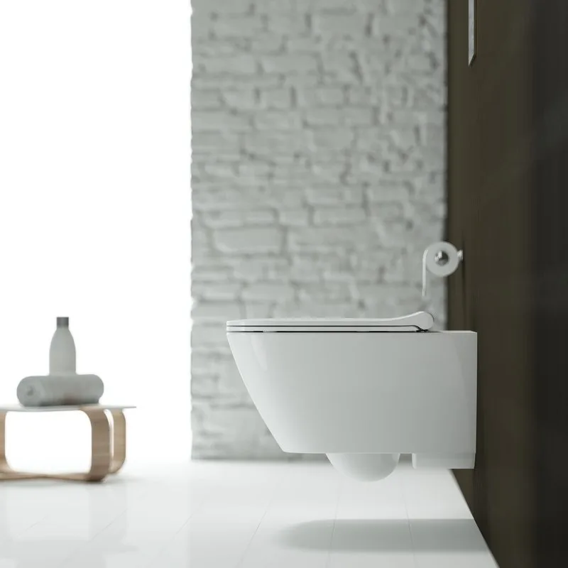 Унитаз подвесной Geberit Smyle Square 500.685.01.1 Sancos — официальный сайт