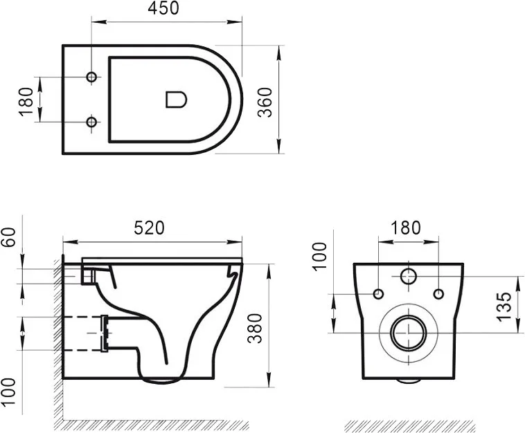 Чаша для унитаза подвесного BelBagno Kraft BB064CHR Sancos — официальный сайт