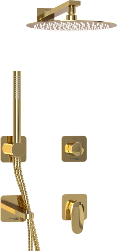 Душевой комплект Wasserkraft Neckar A2151.278.279.183.208.280.197.281, С ВНУТРЕННЕЙ ЧАСТЬЮ, золото Sancos — официальный сайт