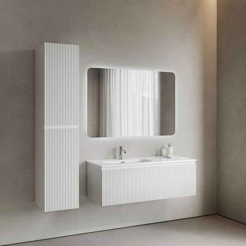 Тумба под раковину Sancos Snob R 1.0 120 подвесная Bianco (белый), SNR1.0120LW Sancos — официальный сайт