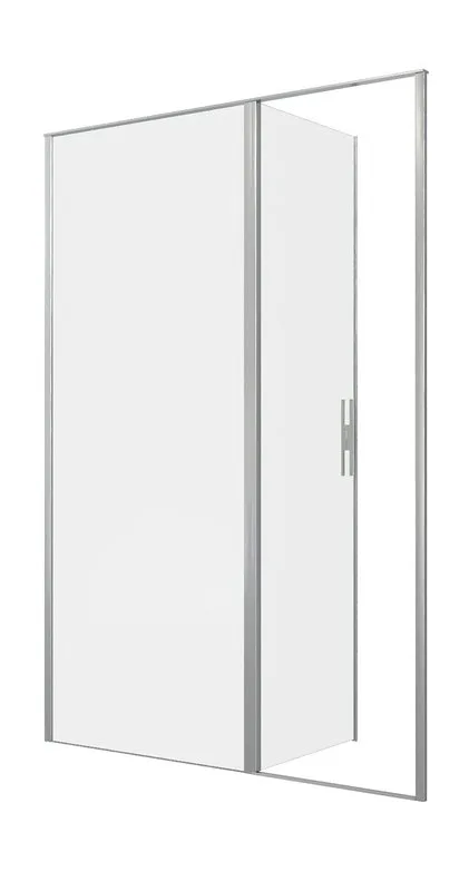 Душевая дверь в нишу Allen Brau Priority 3.31035.BA 140 см, профиль серебро браш, стекло прозрачное  Sancos — официальный сайт