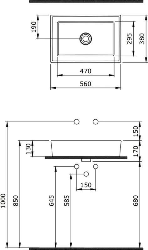 Накладная раковина Berges Mascon 56x38, глянцевая белая Sancos — официальный сайт